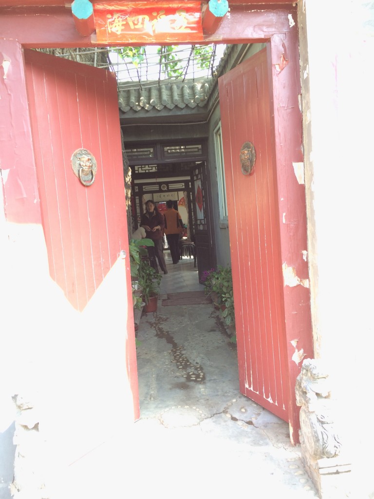 the home we visited. owners niece paints the inside of snuff bottles